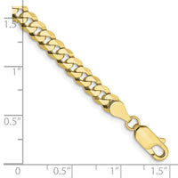 10k 4.75mm Flat Beveled Curb Chain-10FBU120-7