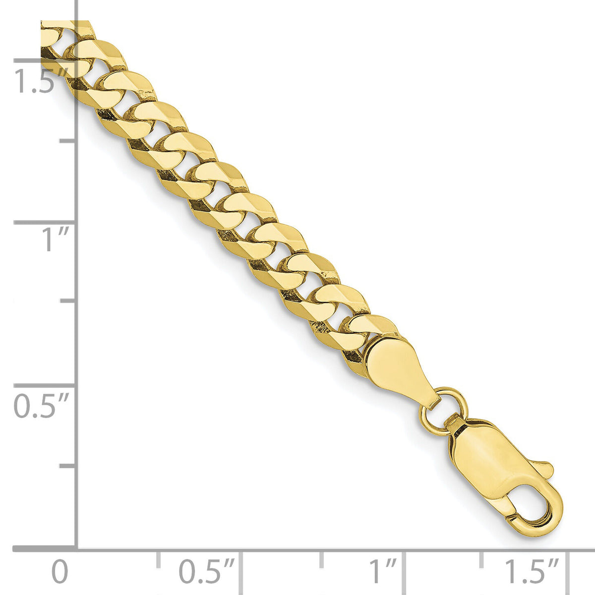 10k 4.75mm Flat Beveled Curb Chain-10FBU120-9