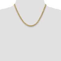 10k 5.75mm Flat Beveled Curb Chain-10FBU140-18