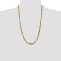 10k 5.75mm Flat Beveled Curb Chain-10FBU140-26