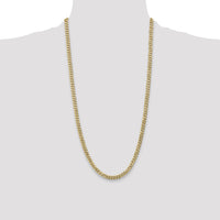 10k 5.75mm Flat Beveled Curb Chain-10FBU140-28