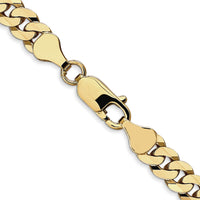 10k 6.25mm Flat Beveled Curb Chain-10FBU160-20