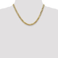 10k 6.25mm Flat Beveled Curb Chain-10FBU160-18