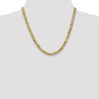 10k 6.25mm Flat Beveled Curb Chain-10FBU160-20