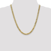 10k 6.25mm Flat Beveled Curb Chain-10FBU160-22