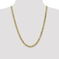 10k 6.25mm Flat Beveled Curb Chain-10FBU160-24