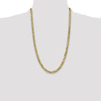 10k 6.25mm Flat Beveled Curb Chain-10FBU160-26