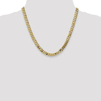10k 6.75mm Flat Beveled Curb Chain-10FBU180-20