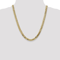10k 6.75mm Flat Beveled Curb Chain-10FBU180-22