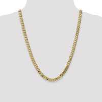 10k 6.75mm Flat Beveled Curb Chain-10FBU180-24