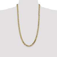10k 6.75mm Flat Beveled Curb Chain-10FBU180-28
