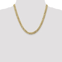 10k 7.75mm Flat Beveled Curb Chain-10FBU200-20