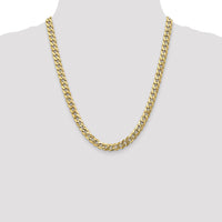 10k 7.75mm Flat Beveled Curb Chain-10FBU200-22