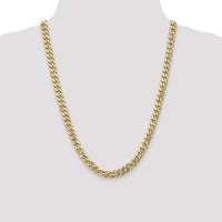 10k 7.75mm Flat Beveled Curb Chain-10FBU200-24
