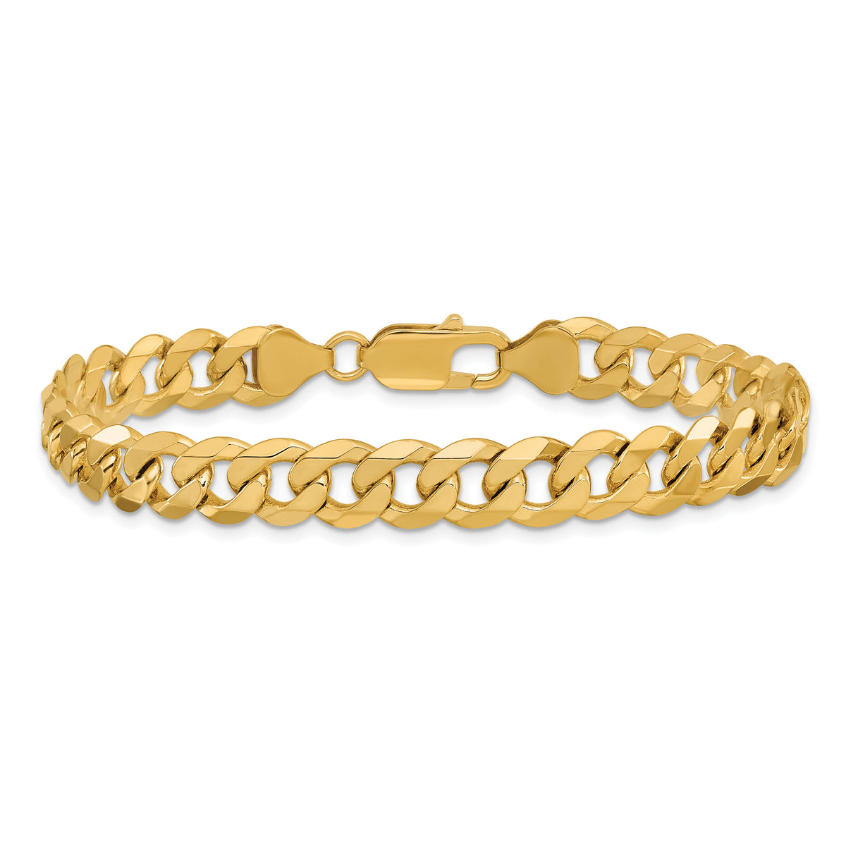 10k 7.75mm Flat Beveled Curb Chain-10FBU200-9