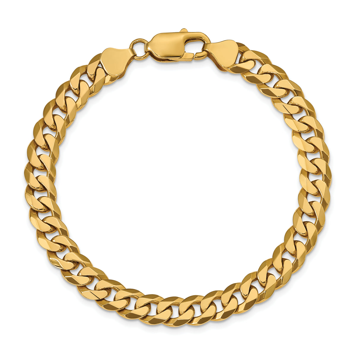 10k 7.75mm Flat Beveled Curb Chain-10FBU200-9