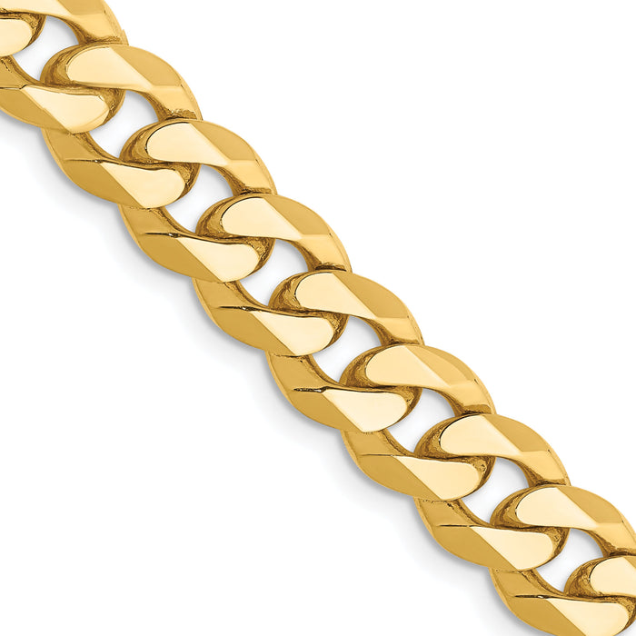 10k 8.25mm Flat Beveled Curb Chain-10FBU220-22