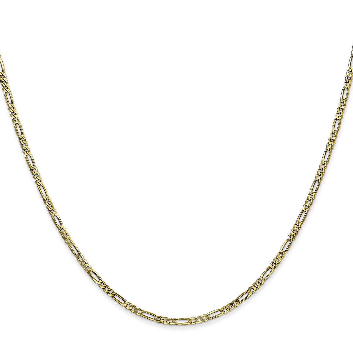 10k 1.75mm Flat Figaro Chain-10FG050-22