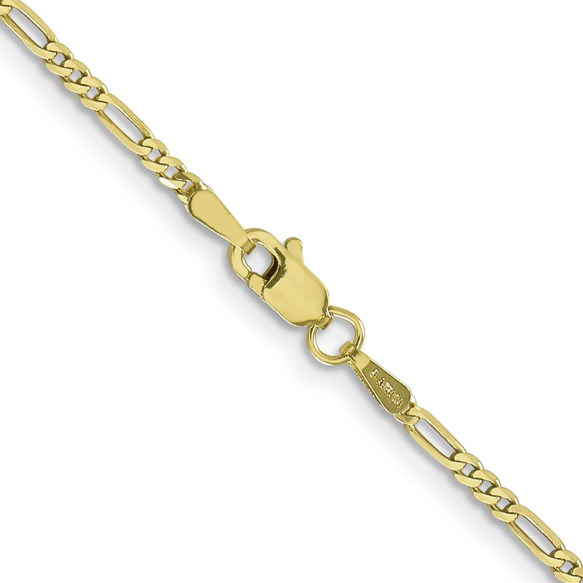 10k 1.75mm Flat Figaro Chain-10FG050-22