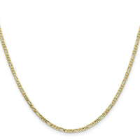 10k 2.2mm Flat Figaro Chain-10FG065-16