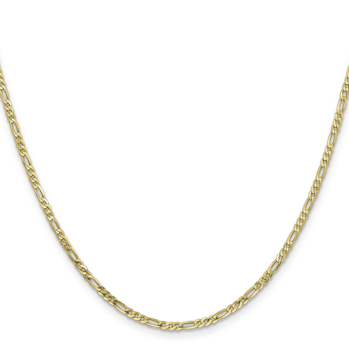 10k 2.2mm Flat Figaro Chain-10FG065-18