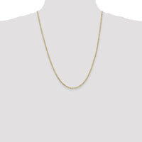 10k 2.2mm Flat Figaro Chain-10FG065-24