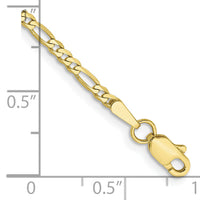 10k 2.2mm Flat Figaro Chain-10FG065-7