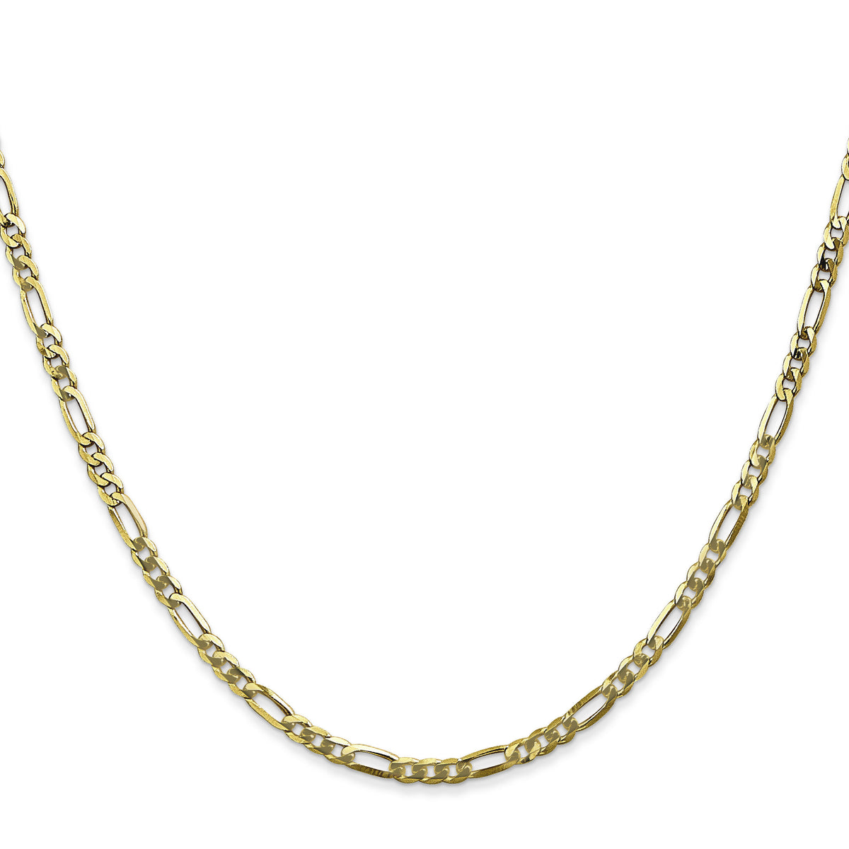 10k 2.75mm Flat Figaro Chain-10FG070-16