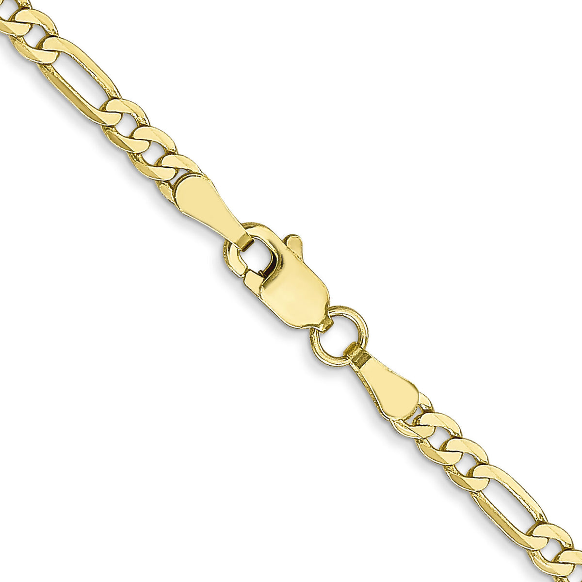 10k 2.75mm Flat Figaro Chain-10FG070-16