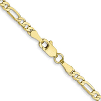 10k 2.75mm Flat Figaro Chain-10FG070-18