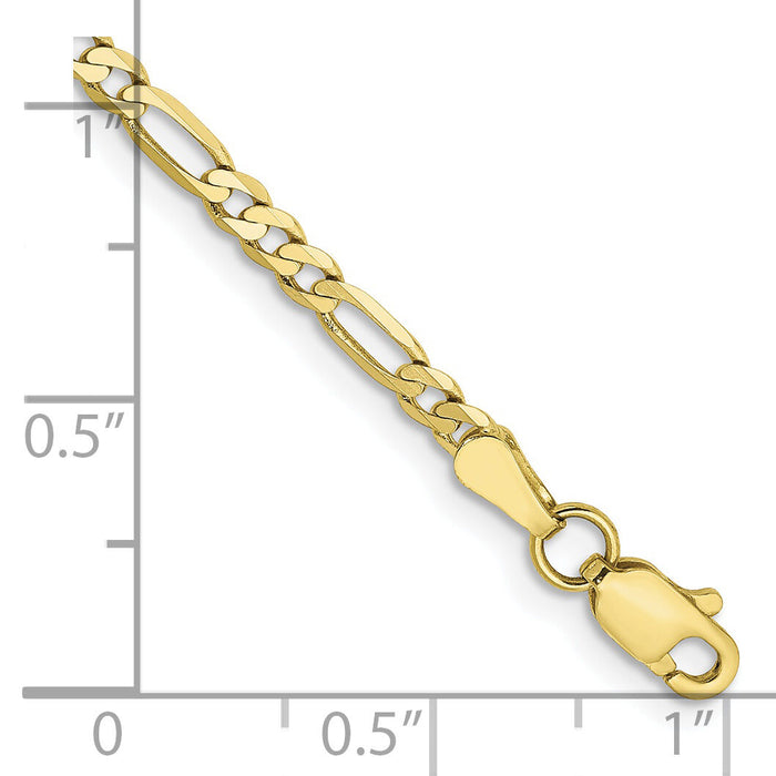 10k 2.75mm Flat Figaro Chain-10FG070-8