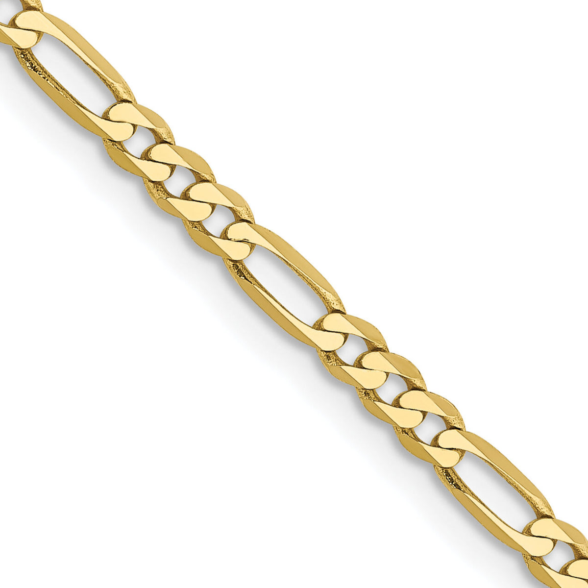 10k 2.75mm Flat Figaro Chain-10FG070-16
