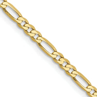 10k 2.75mm Flat Figaro Chain-10FG070-16