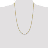 10K 3mm Flat Figaro Chain-10FG080-26