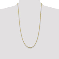 10K 3mm Flat Figaro Chain-10FG080-28