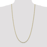 10K 3mm Flat Figaro Chain-10FG080-30