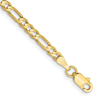 10K 3mm Flat Figaro Chain-10FG080-8