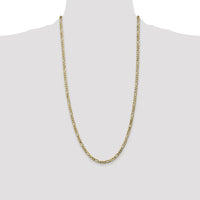 10K 4mm Flat Figaro Chain-10FG100-28