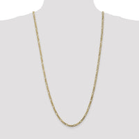 10K 4mm Flat Figaro Chain-10FG100-30