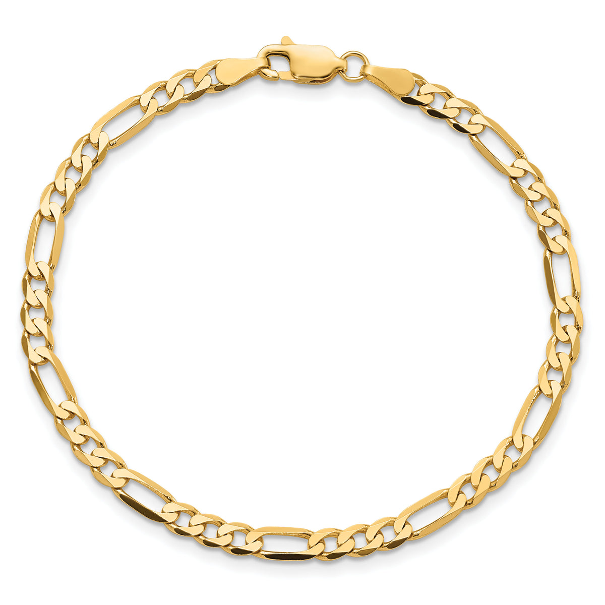 10K 4mm Flat Figaro Chain-10FG100-9