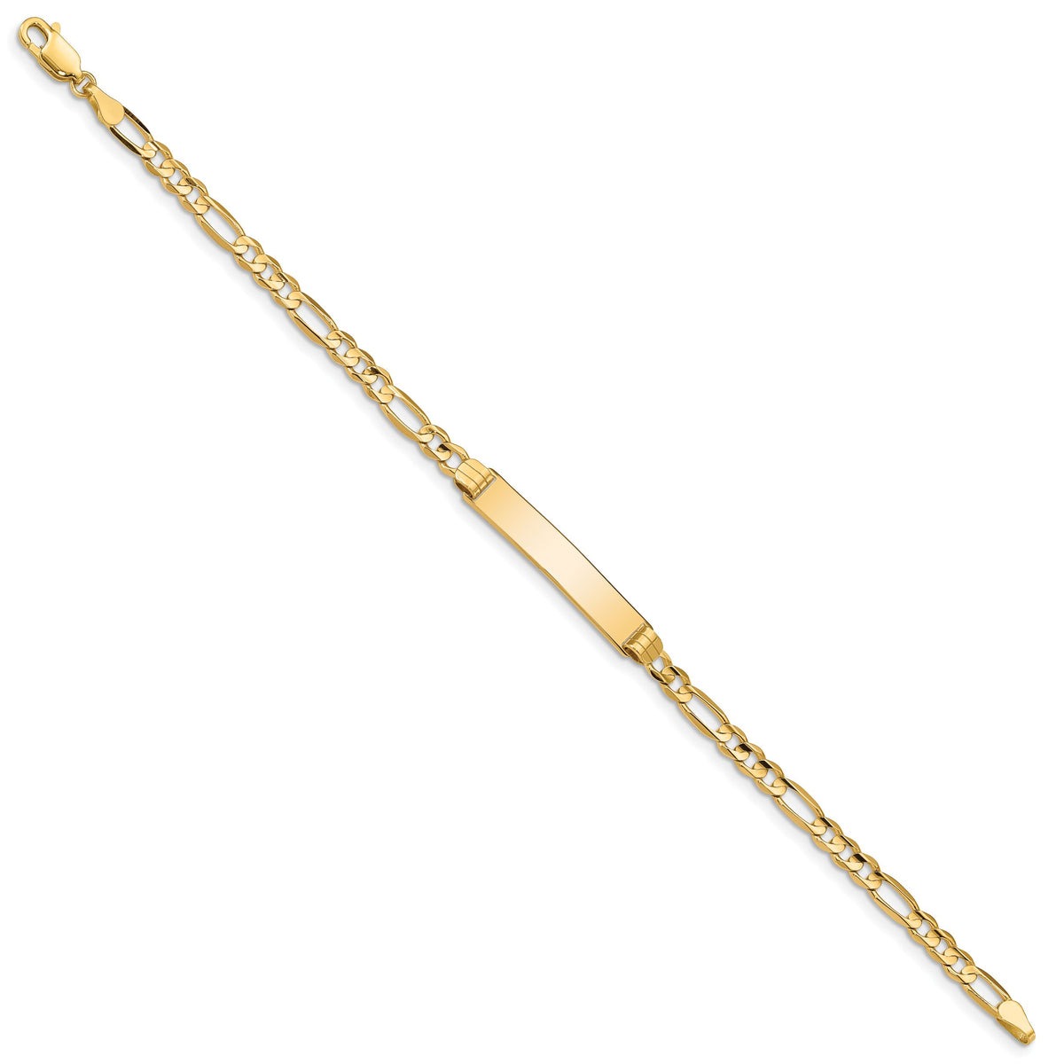 10k Figaro Link ID Bracelet-10FG100ID-8