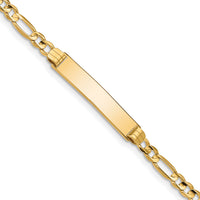 10k Figaro Link ID Bracelet-10FG100ID-8