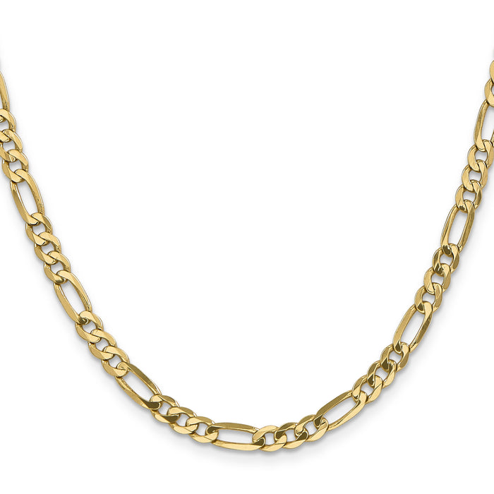 10K 4.75mm Flat Figaro Chain-10FG120-20