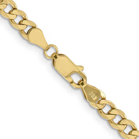 10K 4.75mm Flat Figaro Chain-10FG120-18