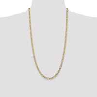 10K 4.75mm Flat Figaro Chain-10FG120-28