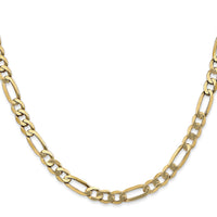 10K 5.25mm Flat Figaro Chain-10FG140-26