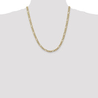 10K 5.25mm Flat Figaro Chain-10FG140-22