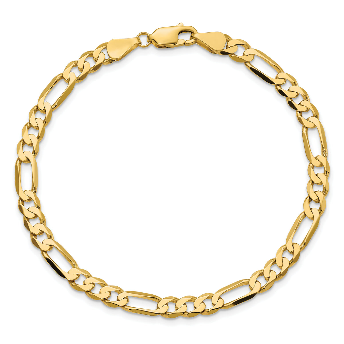 10K 5.25mm Flat Figaro Chain-10FG140-8