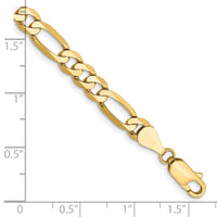 10K 5.25mm Flat Figaro Chain-10FG140-7