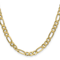 10K 6.25mm Flat Figaro Chain-10FG160-20